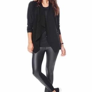 Athleta Black "Yama" Draped Wrap Jacket Size S